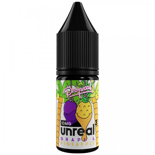 Grape & Pineapple 10ml Nic Salt E-liquid By Unreal 3