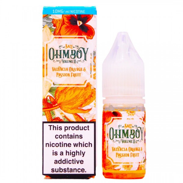 Valencia Orange & Passionfruit 10ml Nic Salt By Ohm Boy