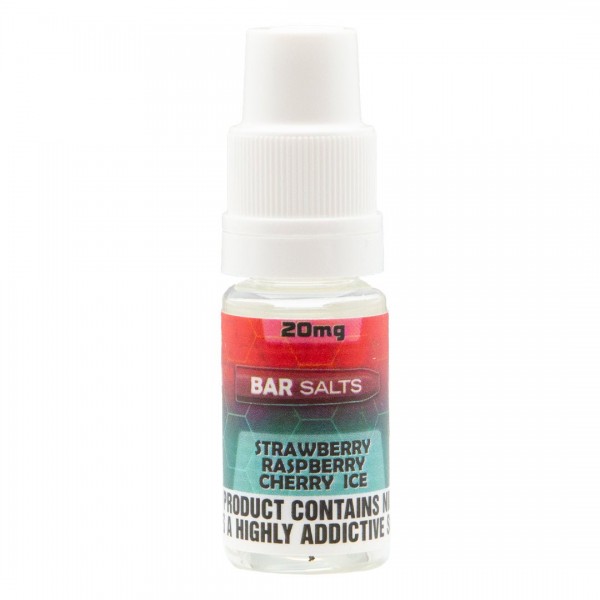 Strawberry Raspberry Cherry Ice 10ml Nic Salt E-liquid By Bar Salts