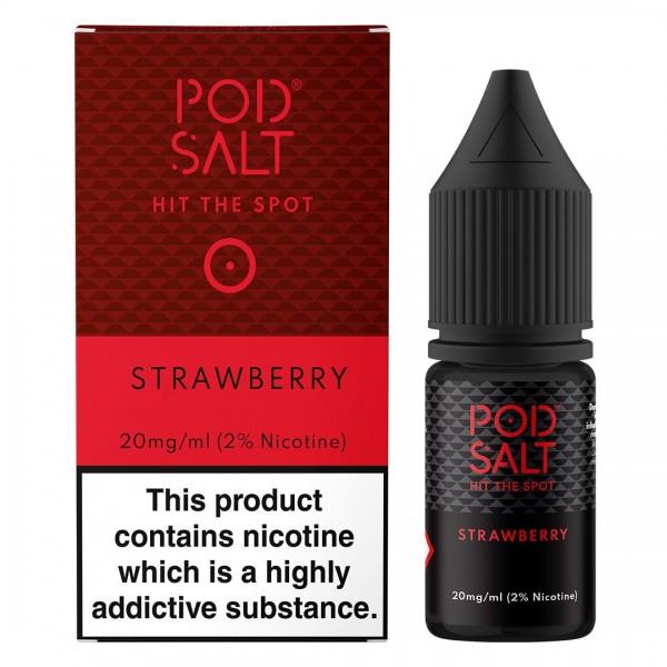 Strawberry 10ml Nic Salt By Pod Salt