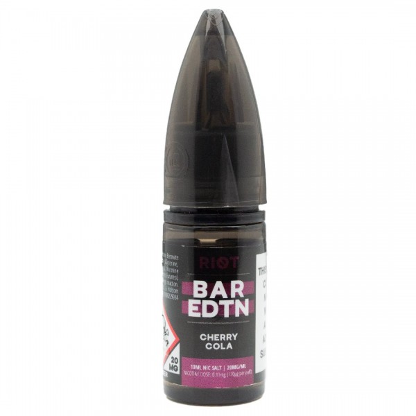 Cherry Cola BAR EDTN 10ml Nic Salt By Riot Squad