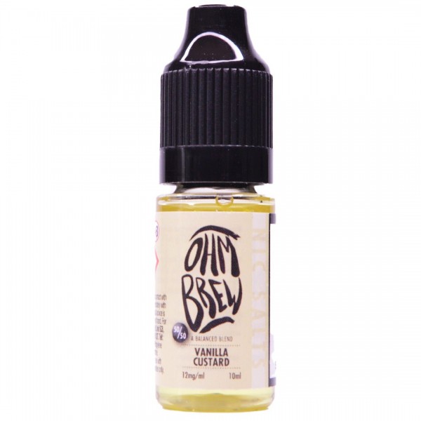 Vanilla Custard 10ml Nic Salt By Ohm Brew