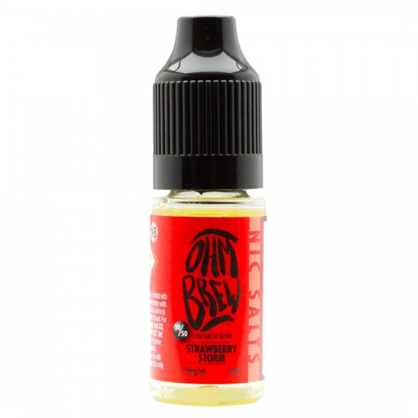 Strawberry Storm 10ml Nic Salt By Ohm Brew