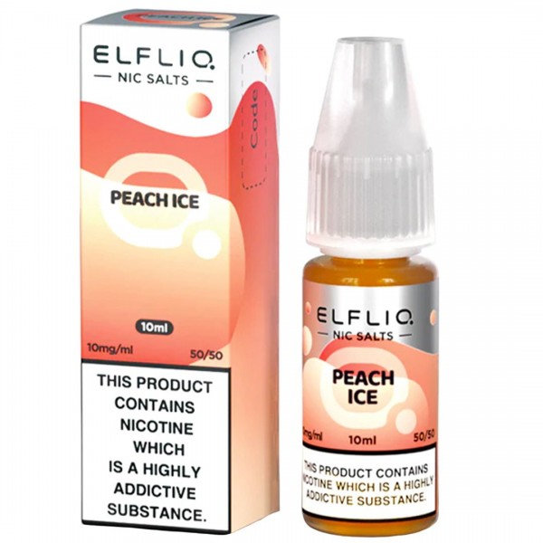 Peach Ice 10ml Nic Salt By Elf Bar Elfliq