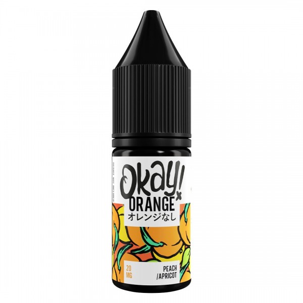 Peach Apricot 10ml Nic Salt E-liquid By Okay Orange