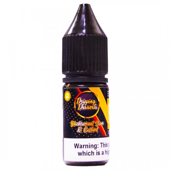 Blackcurrant Jam & Custard 10ml Nic Salt By Dripping Desserts