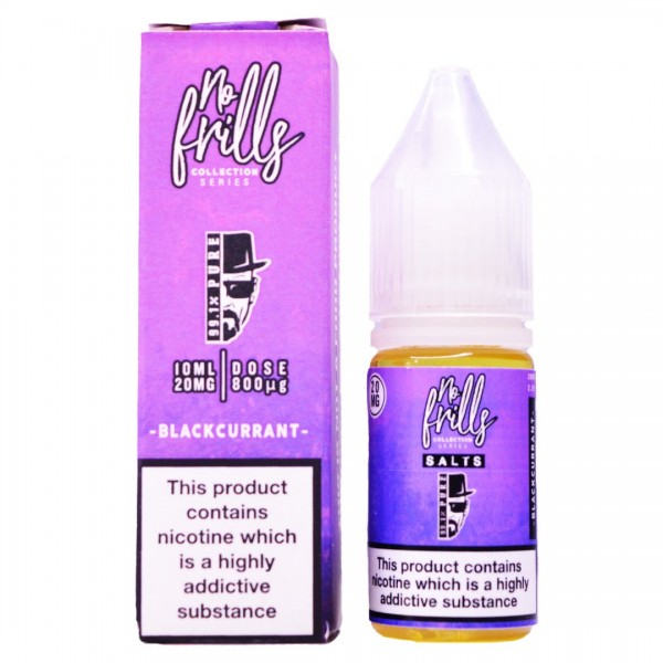 Blackcurrant 10ml Nic Salt By No Frills 99.1% Pure