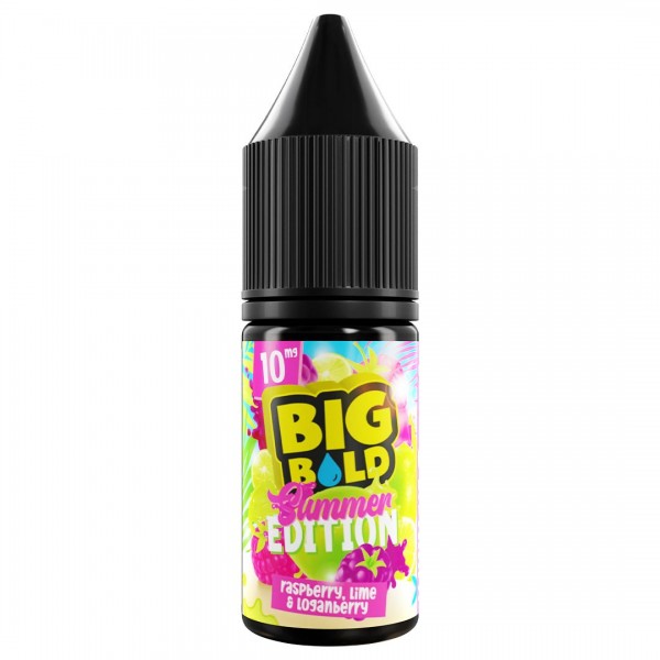 Raspberry Lime & Loganberry 10ml Nic Salt E-liquid By Big Bold