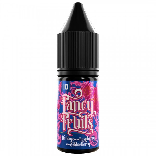 Heritage Sour Raspberry With Acai & Blueberry 10ml Nic Salt E-liquid By Fancy Fruits