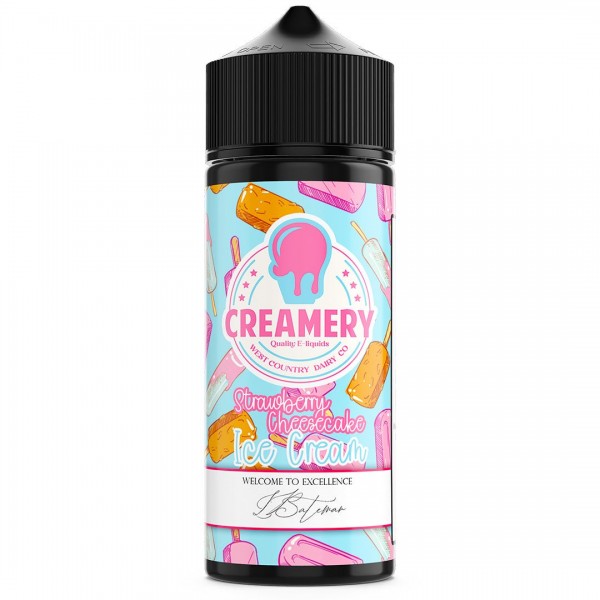 Strawberry Cheesecake Ice Cream 100ml Shortfill By Creamery