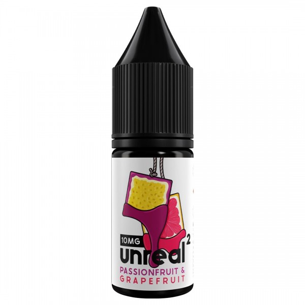 Passionfruit & Grapefruit 10ml Nic Salt E-liquid By Unreal 2