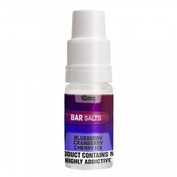 Blueberry Cranberry Cherry Ice 10ml Nic Salt E-liquid By Bar Salts