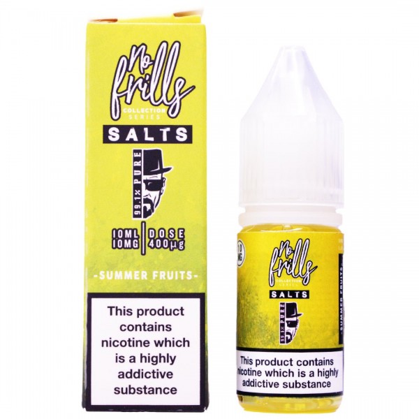 Summer Fruits 10ml Nic Salt By No Frills 99.1% Pure