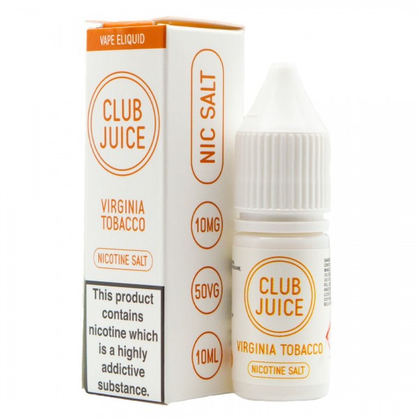 Virginia Tobacco 10ml Nic Salt By Club Juice