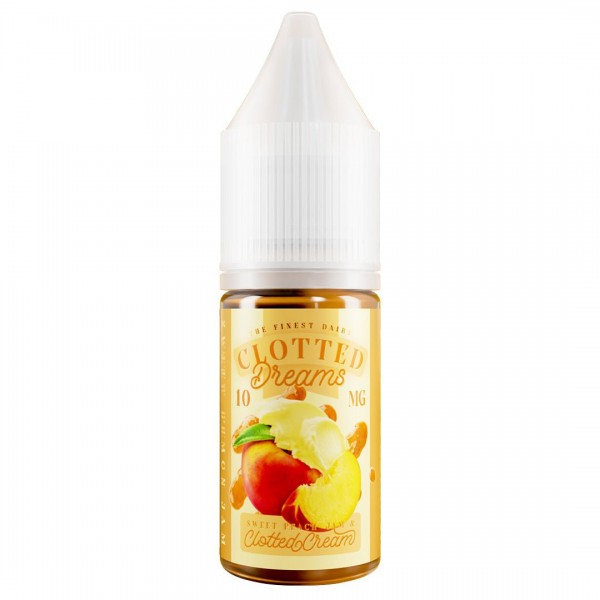 Sweet Peach Jam & Clotted Cream 10ml Nic Salt E-liquid By Clotted Dreams