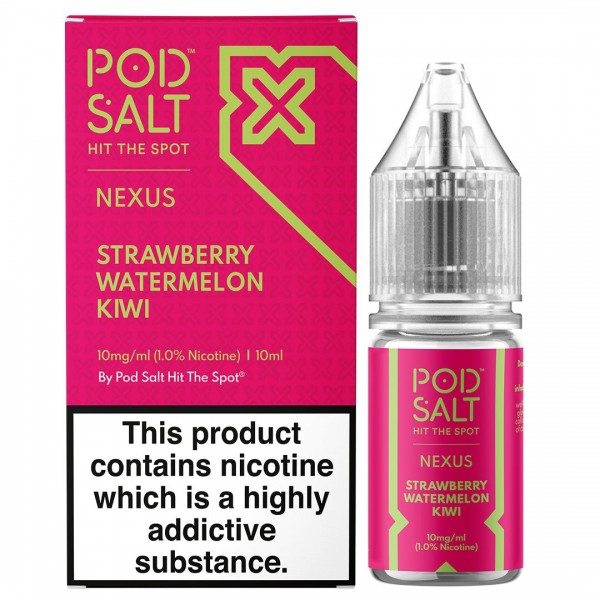 Strawberry Watermelon Kiwi 10ml Nic Salt By Pod Salt Nexus