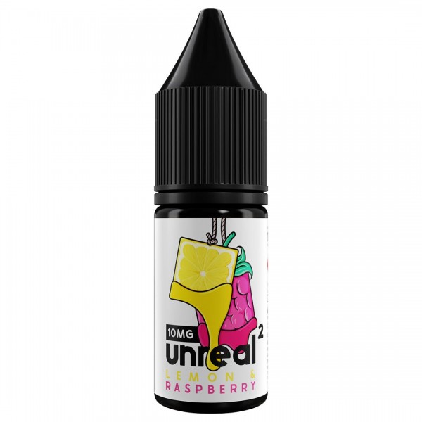 Lemon & Raspberry 10ml Nic Salt E-liquid By Unreal 2