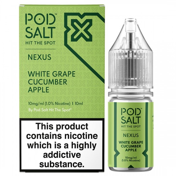 White Grape Cucumber Apple 10ml Nic Salt By Pod Salt Nexus