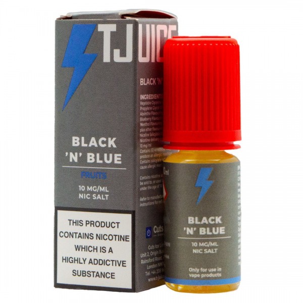 Black N Blue 10ml Nic Salt By T Juice
