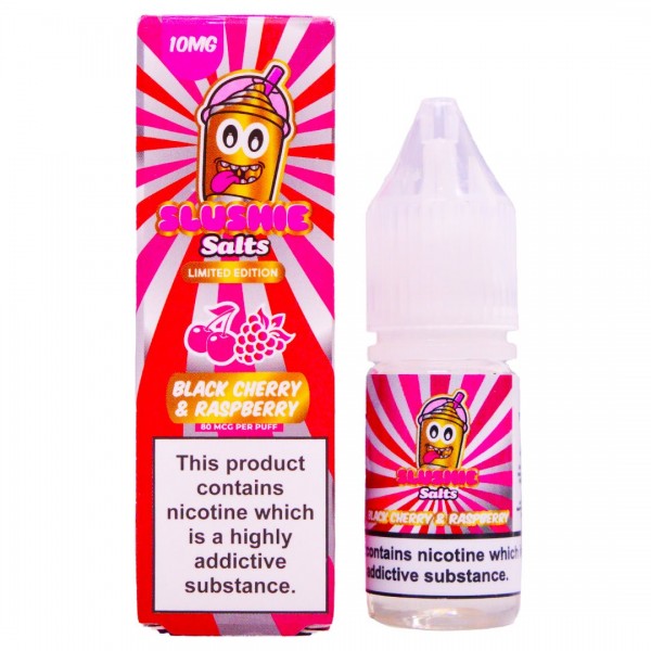 Black Cherry Raspberry Slush 10ml Nic Salt By Slushie Salts