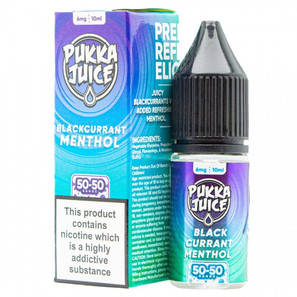 Blackcurrant Menthol By Pukka Juice 10ml E Liquid