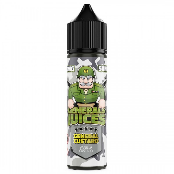 Generals Juices - General Custard 50ml Shortfill