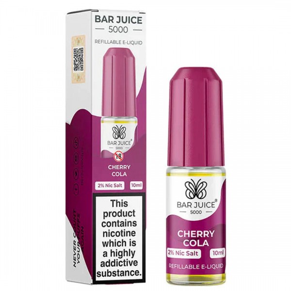 Cherry Cola 10ml Nic Salt E-liquid By Bar Juice 5000