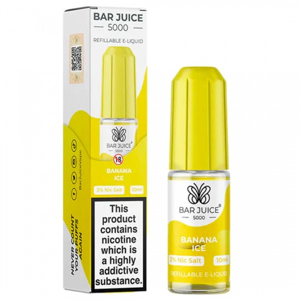 Banana Ice 10ml Nic Salt E-liquid By Bar Juice 5000