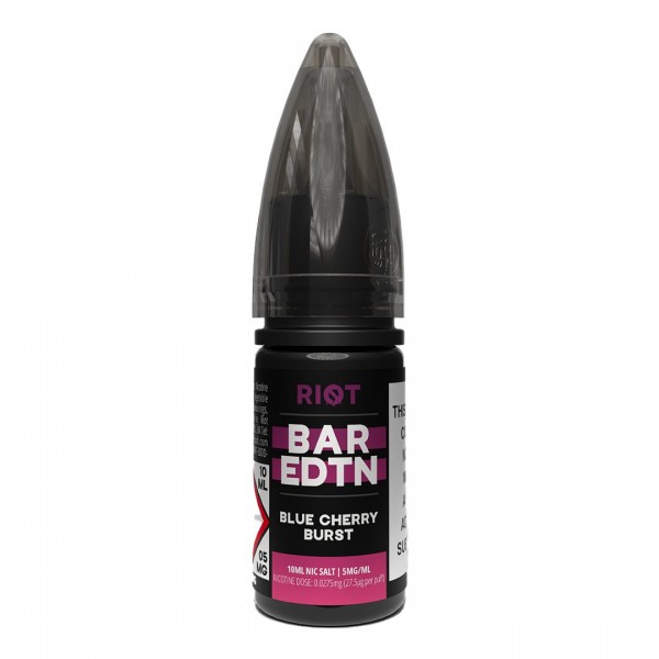 Blue Cherry Burst BAR EDTN 10ml Nic Salt By Riot Squad