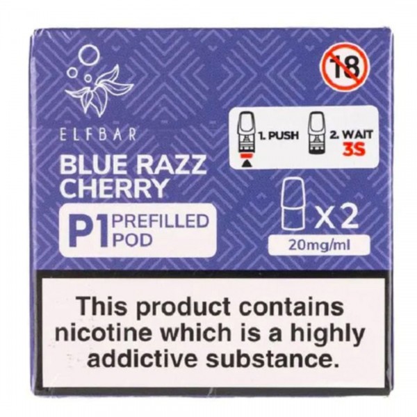 Blue Razz Cherry P1 Prefilled Pod by Elf Bar Mate 500