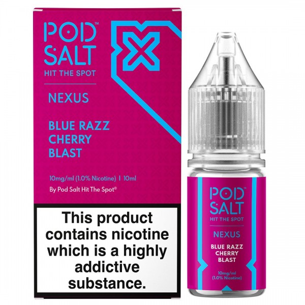 Blue Razz Cherry Blast 10ml Nic Salt By Pod Salt Nexus