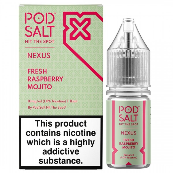 Fresh Raspberry Mojito 10ml Nic Salt By Pod Salt Nexus