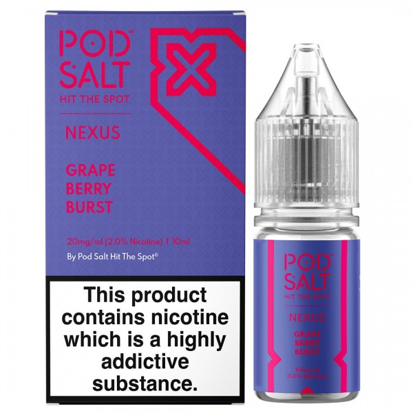 Grape Berry Burst 10ml Nic Salt By Pod Salt Nexus