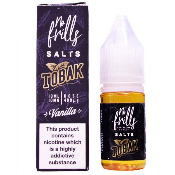 Vanilla Tobak 10ml Nic Salt By No Frills