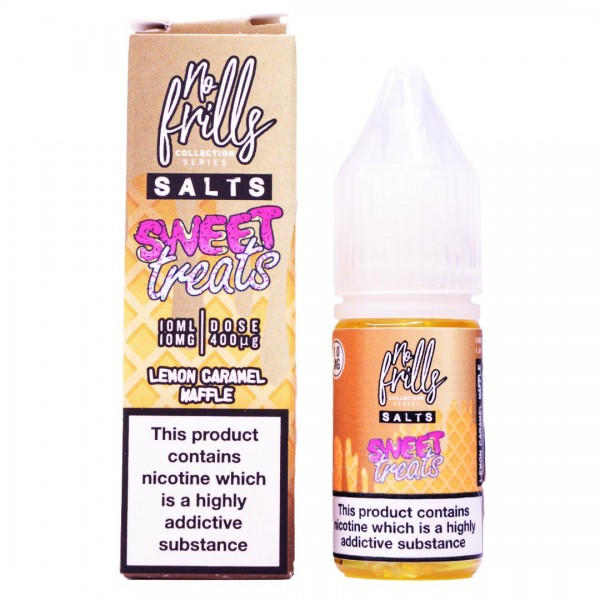 Lemon Caramel Waffle 10ml Nic Salt By No Frills Sweet Treats