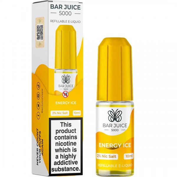 Energy Ice 10ml Nic Salt E-liquid By Bar Juice 5000