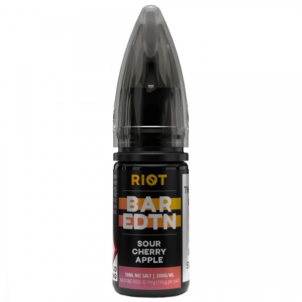 Sour Cherry Apple BAR EDTN 10ml Nic Salt By Riot Squad