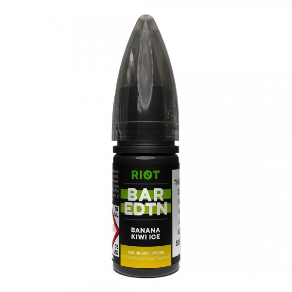 Banana Kiwi Ice BAR EDTN 10ml Nic Salt By Riot Squad