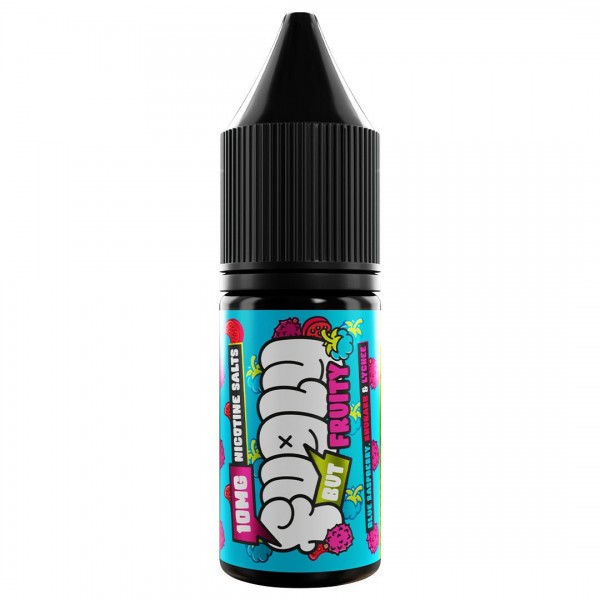 Blue Raspberry Rhubarb & Lychee 10ml Nic Salt E-liquid By Fugly But Fruity