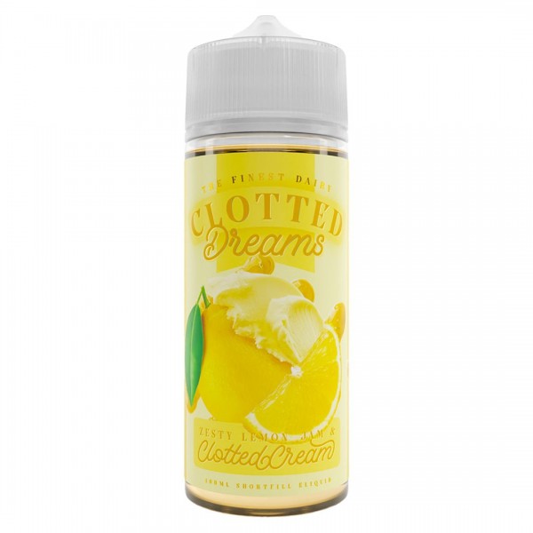 Zesty Lemon Jam & Clotted Cream 100ml Shortfill By Clotted Dreams