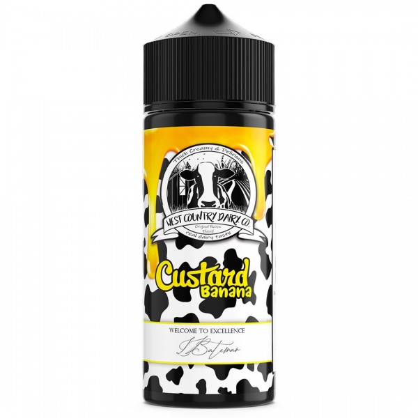 Banana & Custard 100ml Shortfill By West Country Dairy Co