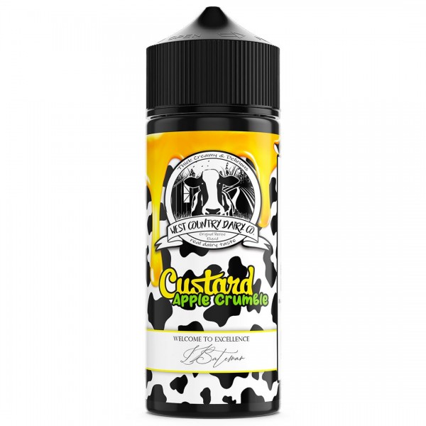 Apple Crumble & Custard 100ml Shortfill By West Country Dairy Co