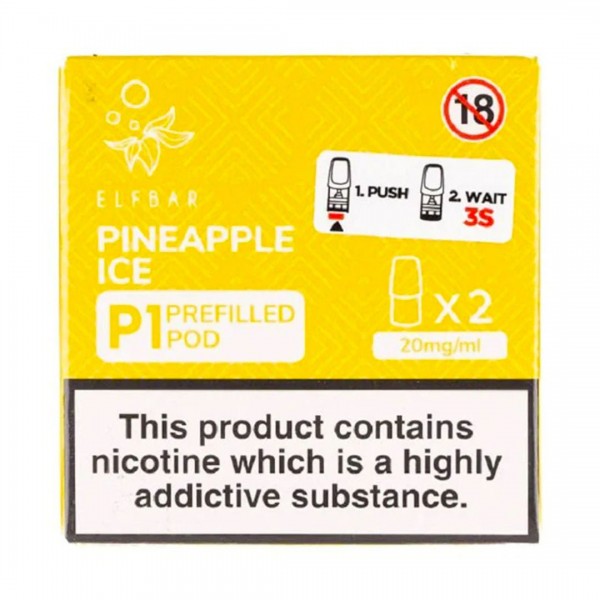 Pineapple Ice P1 Prefilled Pod by Elf Bar Mate 500