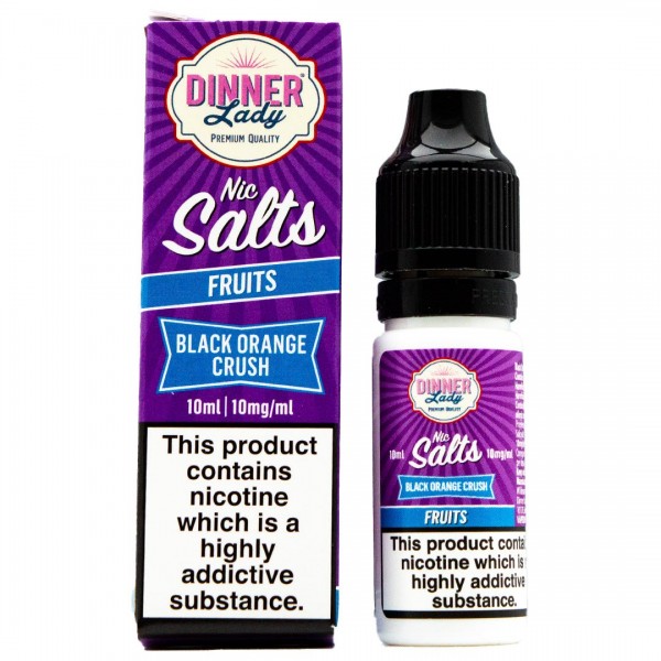 Black Orange Crush 10ml Nic Salt By Dinner Lady