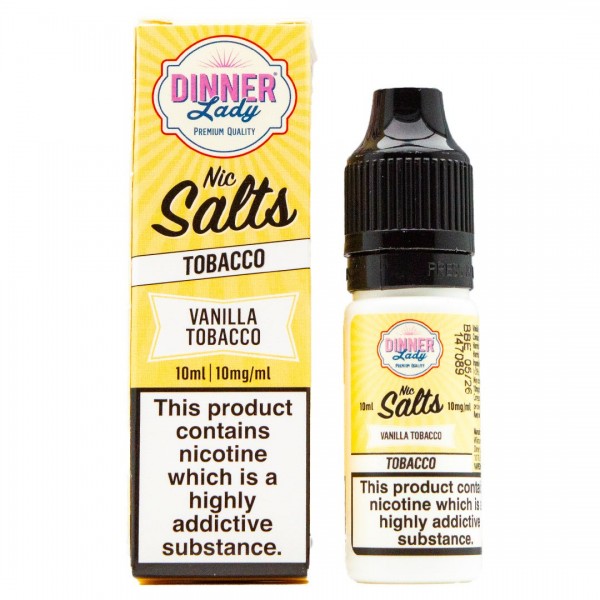 Vanilla Tobacco 10ml Nic Salt By Dinner Lady