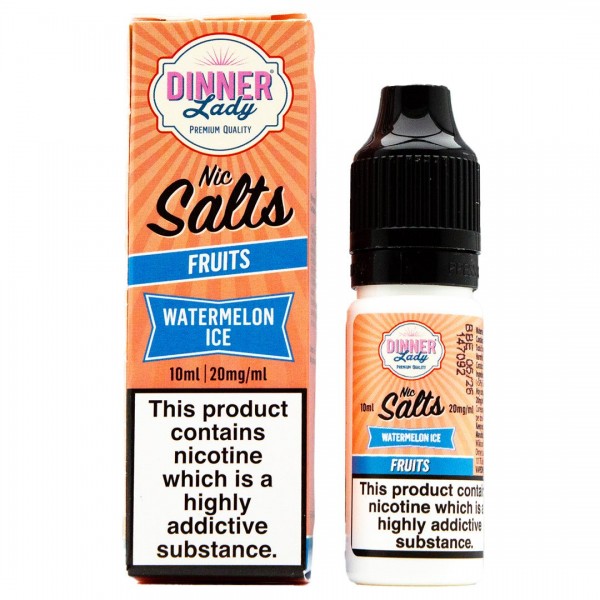 Watermelon Ice 10ml Nic Salt By Dinner Lady