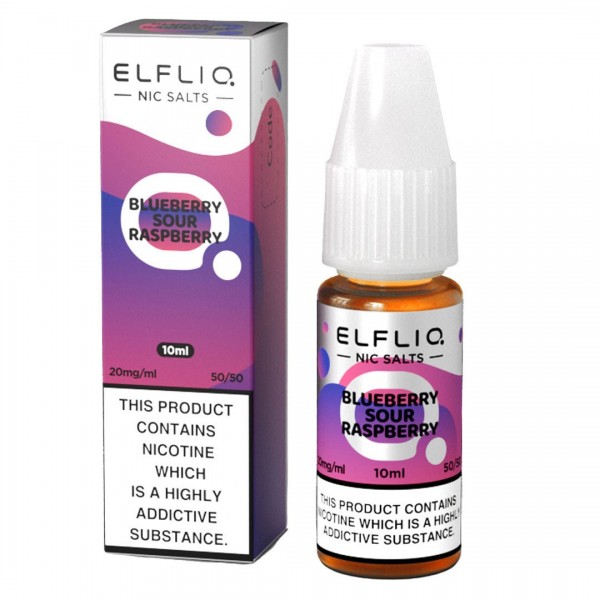 Blueberry Sour Raspberry 10ml Nic Salt By Elf Bar Elfliq