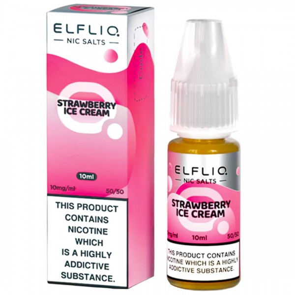 Strawberry Ice-Cream 10ml Nic Salt By Elf Bar Elfliq