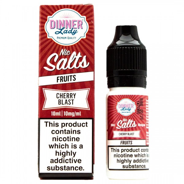 Cherry Blast 10ml Nic Salt By Dinner Lady