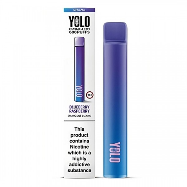 Blueberry Raspberry Disposable Vape M600 by Yolo Bar